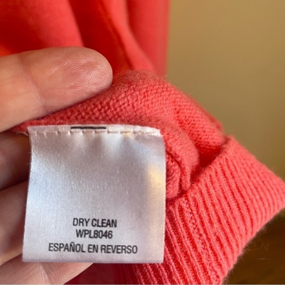 Charter Club Cashmere Sweater Peachy Orange - Picture 7 of 9